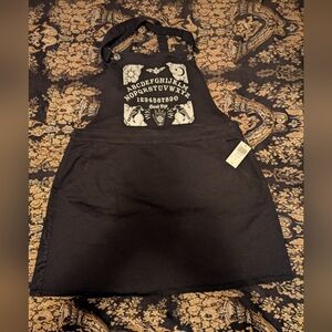 Hot Topic Black Denim Jumper Dress Size 2